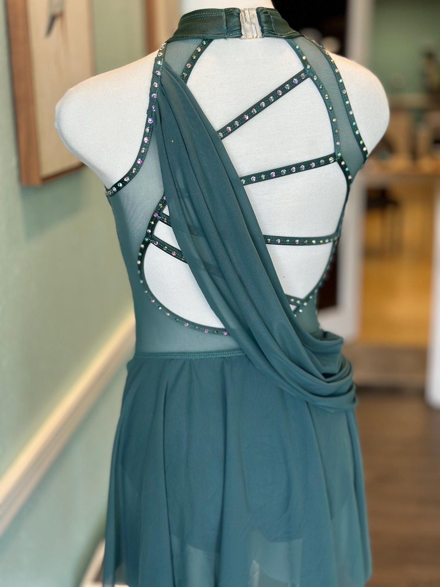 READY-TO-SHIP // Child Large // Green Lyrical Costume