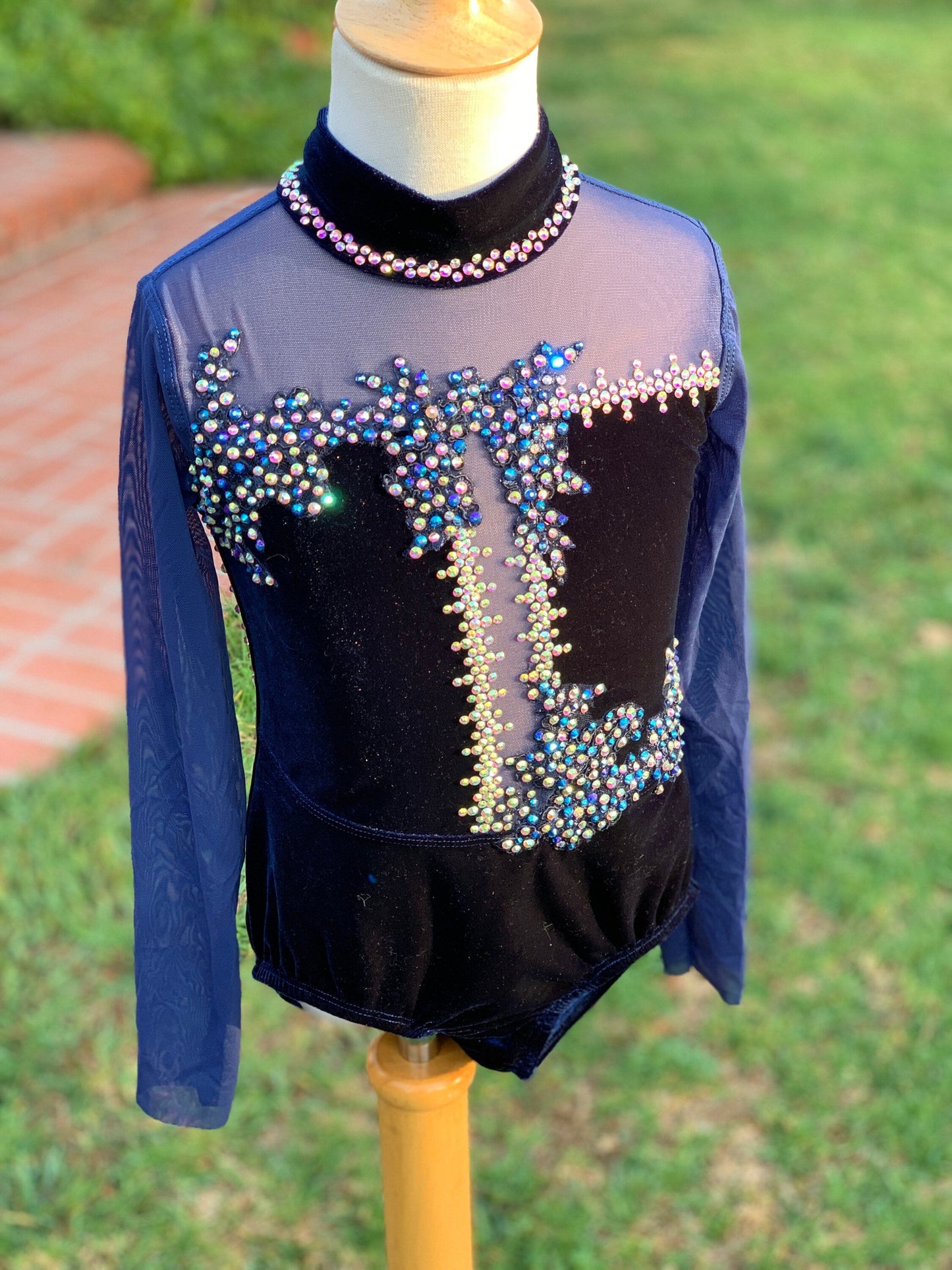 READY-TO-SHIP // Child Small // Navy Velvet Lyrical Costume