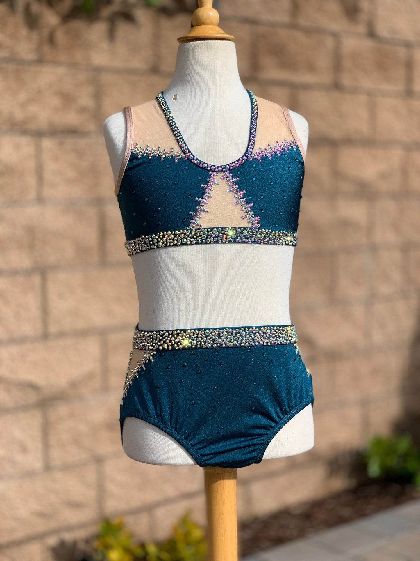 READY-TO-SHIP // Adult X-Small // Deep Teal Jazz Costume