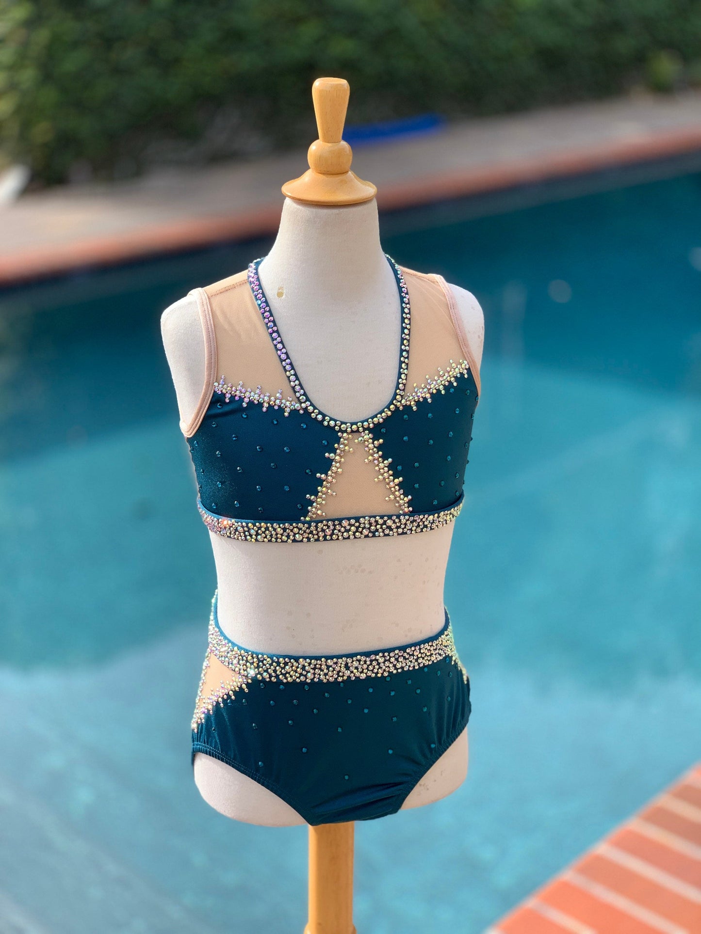 READY-TO-SHIP // Adult X-Small // Deep Teal Jazz Costume