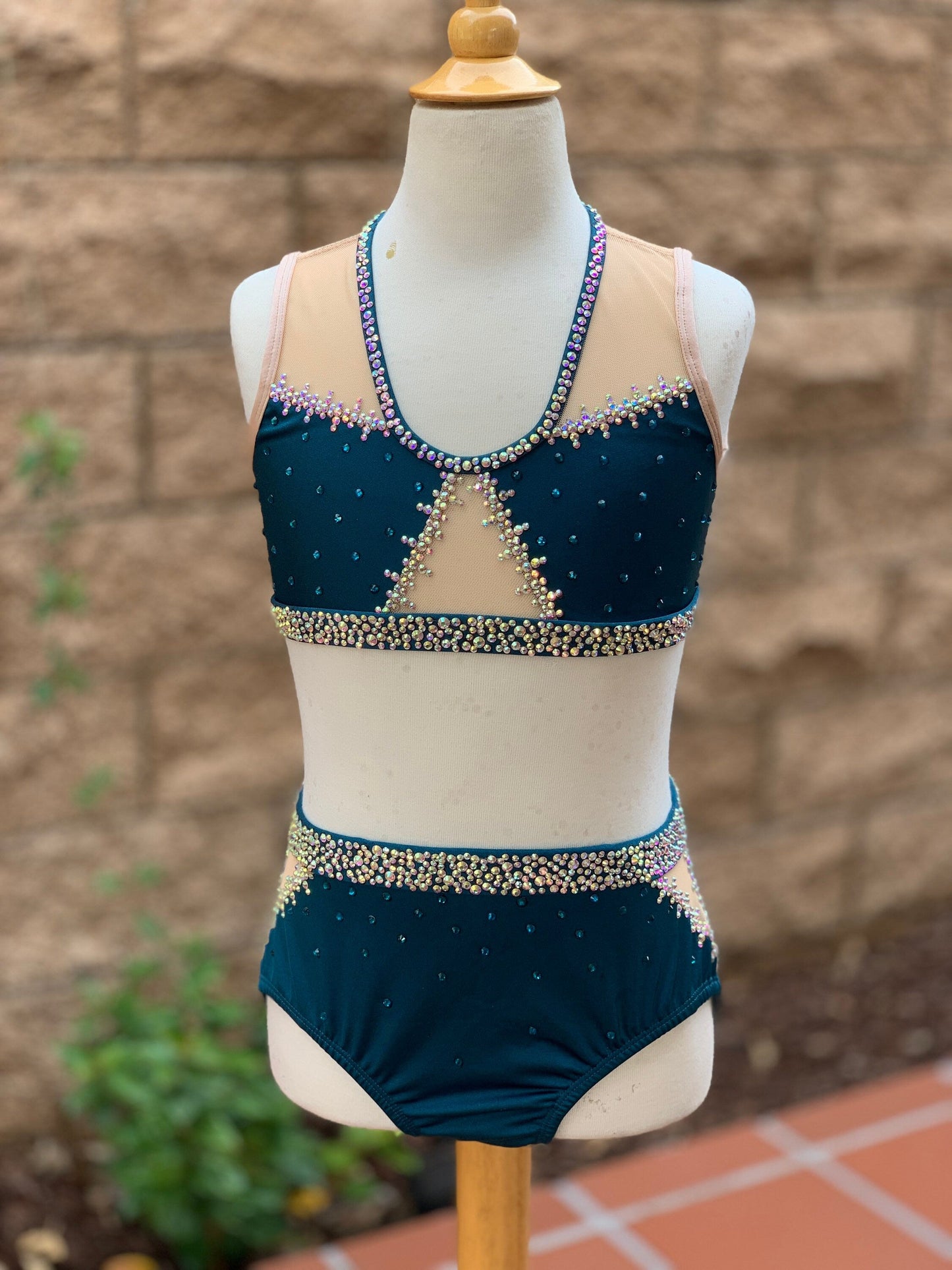 READY-TO-SHIP // Adult X-Small // Deep Teal Jazz Costume