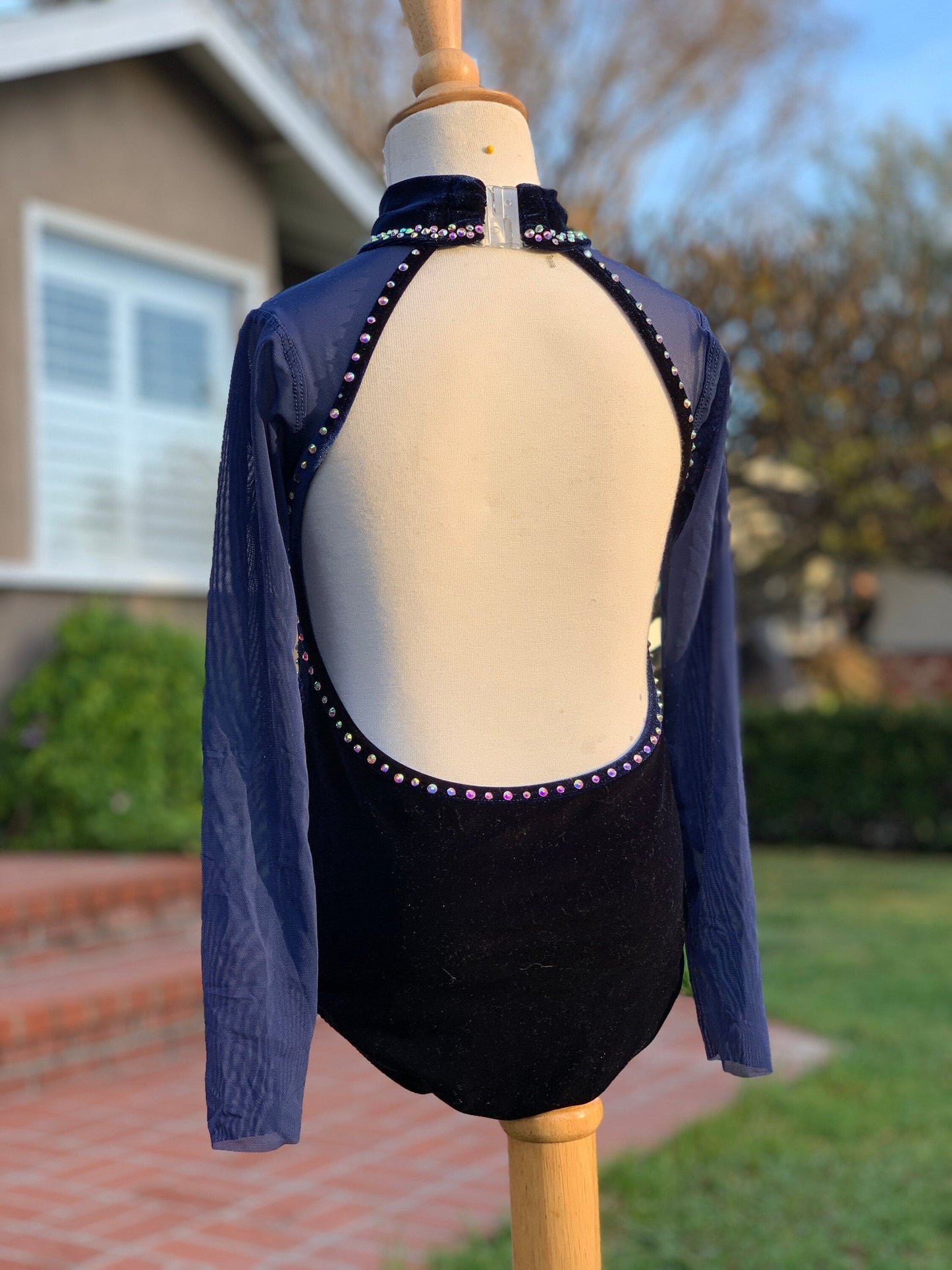 READY-TO-SHIP // Child Small // Navy Velvet Lyrical Costume