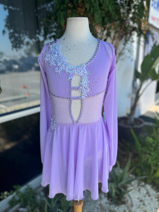 Lilac Lyrical Dance Costume, Child X-Large/Adult X-Small