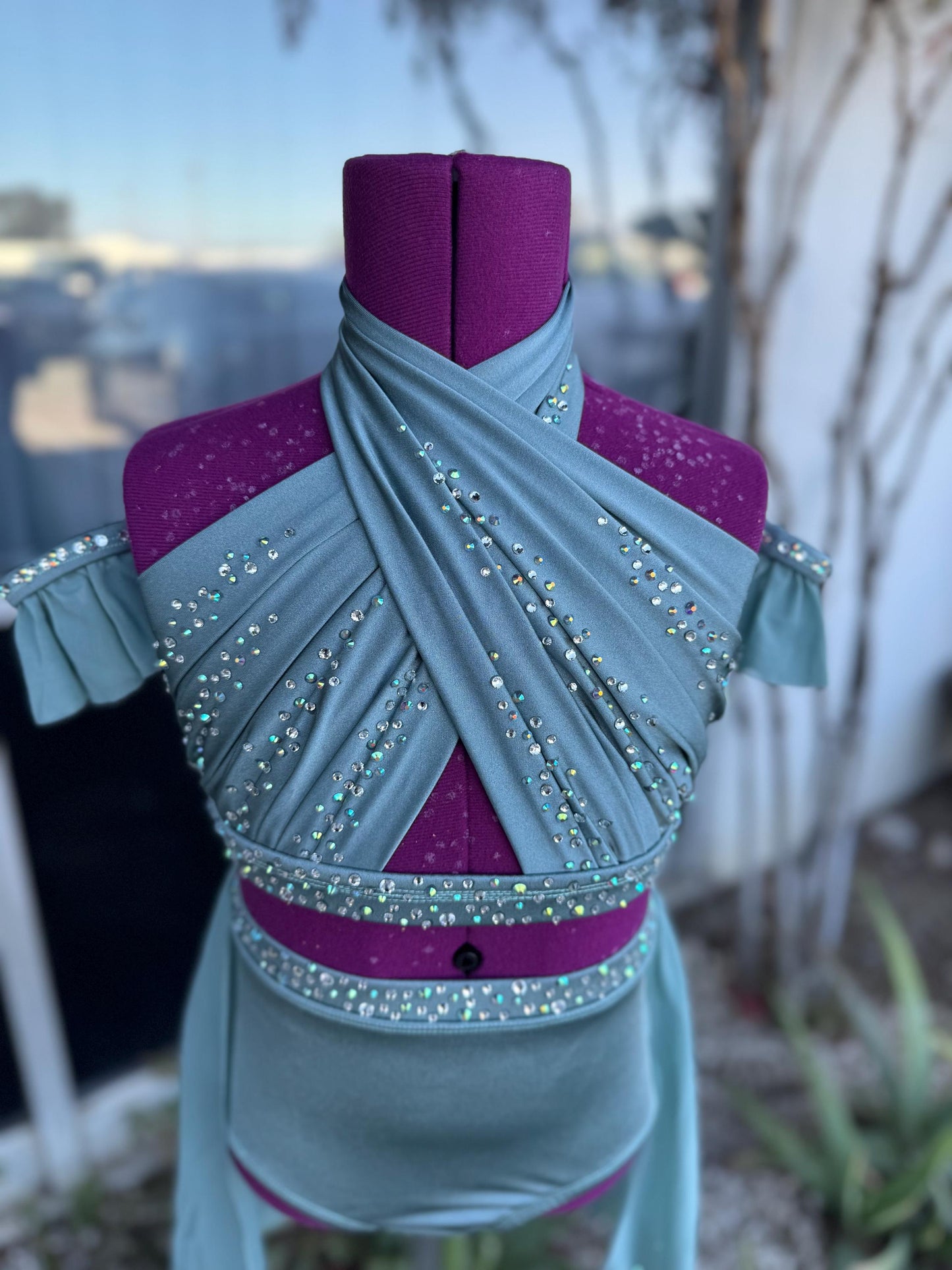 READY-TO-SHIP // Child Medium // Slate Blue/Gray Lyrical Costume