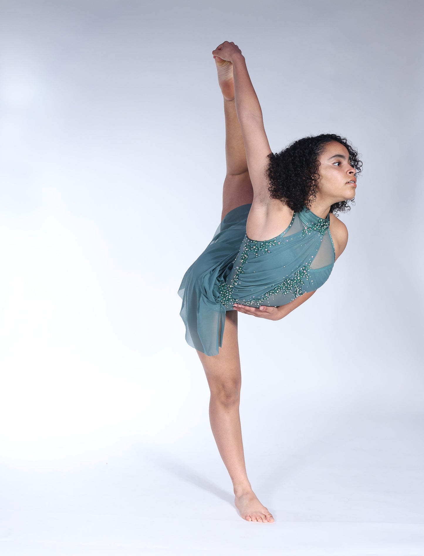 READY-TO-SHIP // Child Large // Green Lyrical Costume