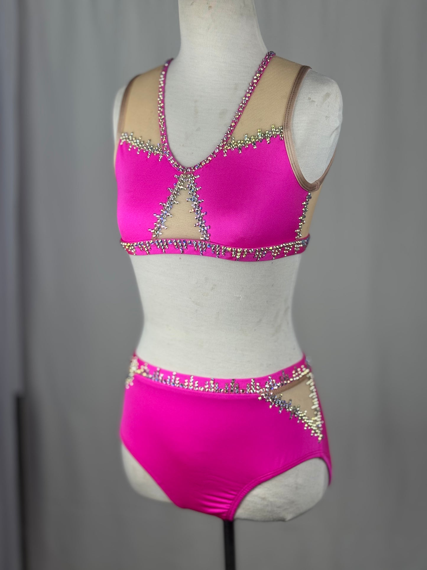 Hot Pink Jazz Dance Costume, Adult X-Small