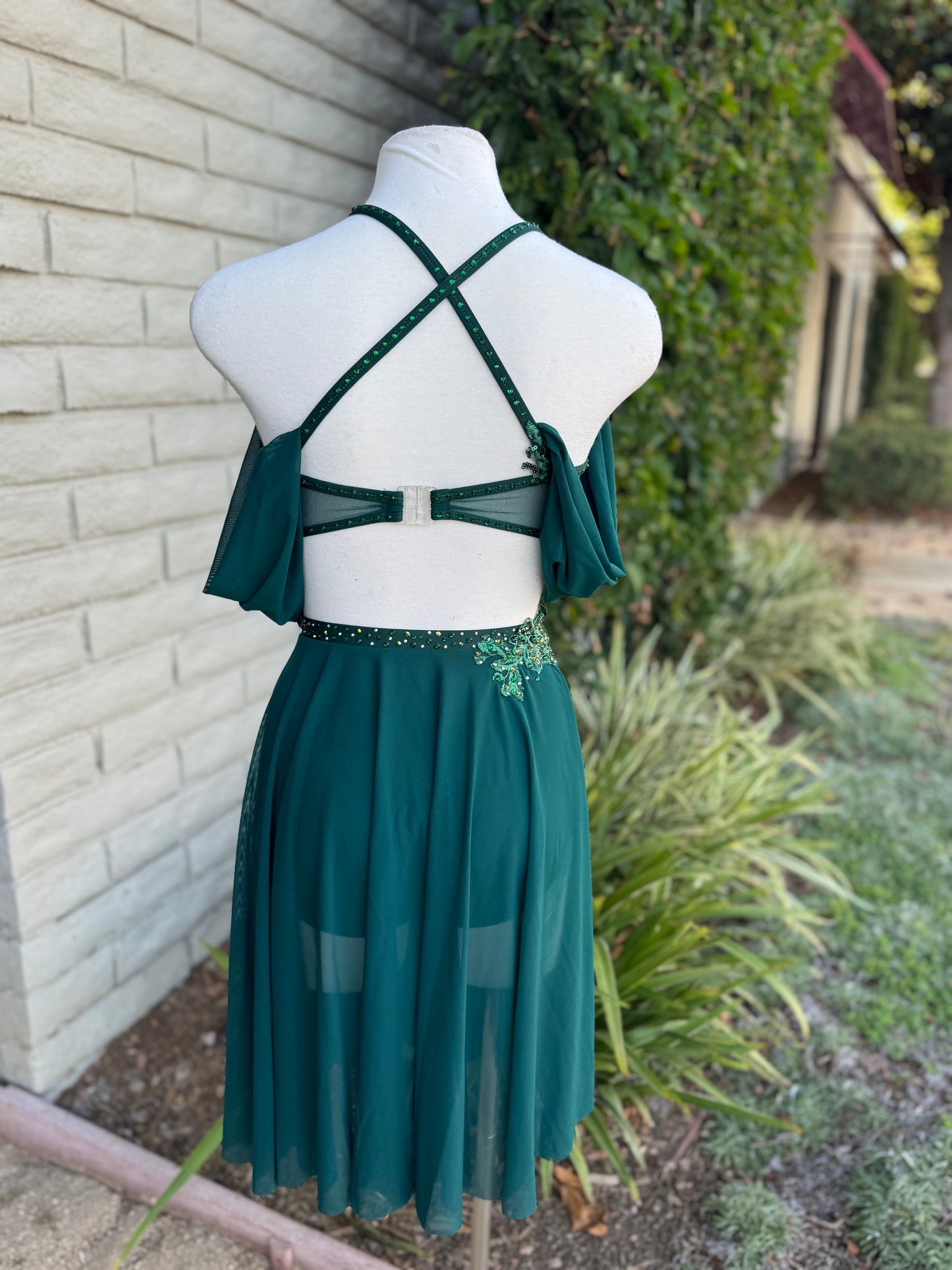 READY-TO-SHIP // Adult XS // Green Lyrical Costume