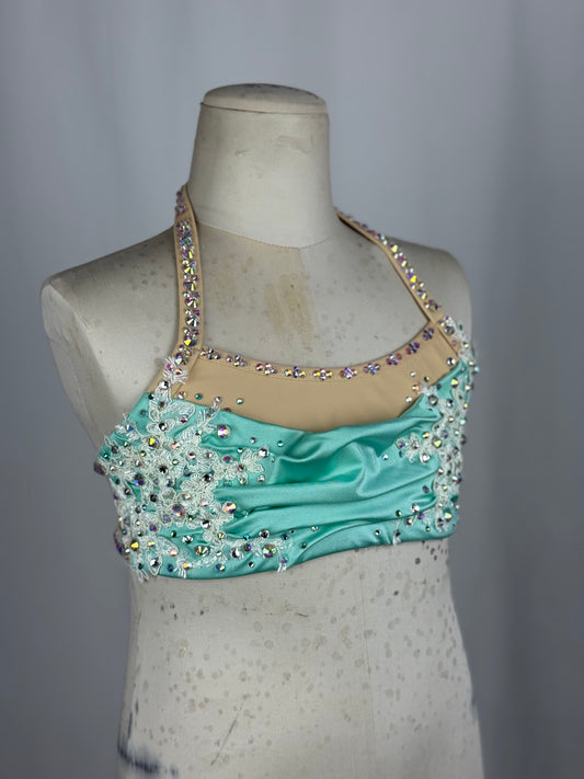 Mint Lyrical Dance Top, Child Large