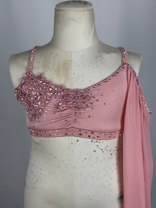 Blush Lyrical Dance Top, Child Medium