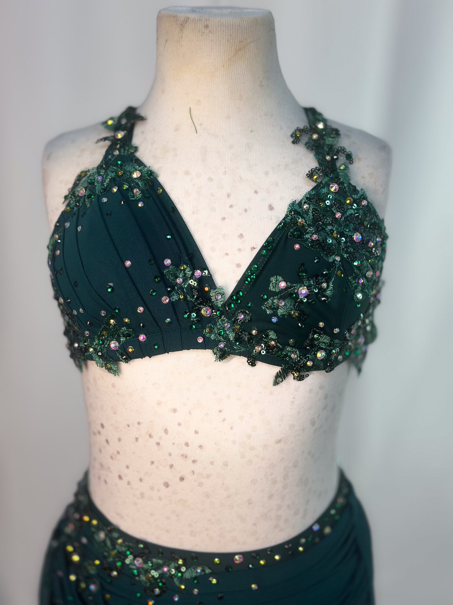 READY-TO-SHIP // Child Medium // Green Lyrical Costume