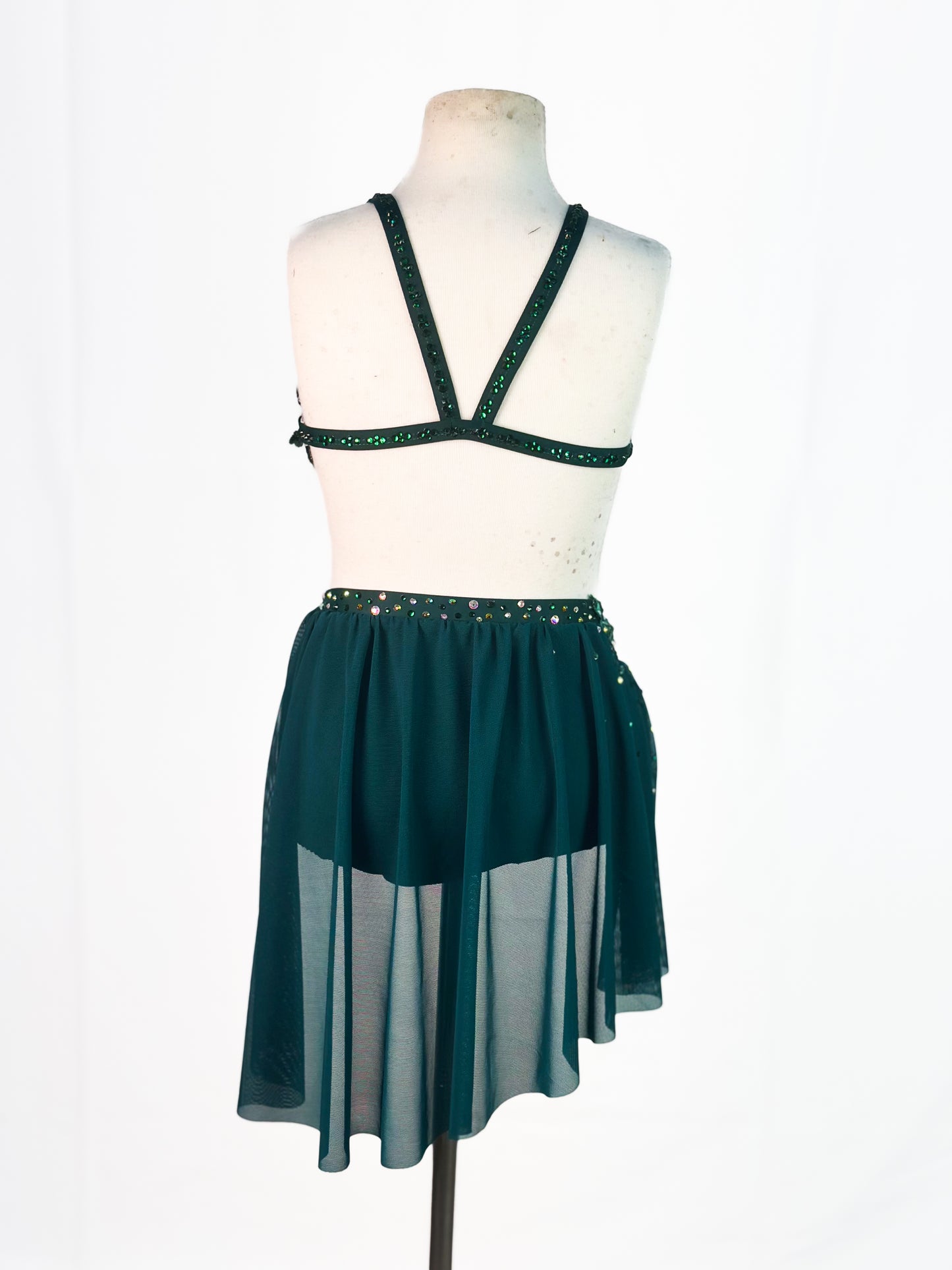 READY-TO-SHIP // Child Medium // Green Lyrical Costume