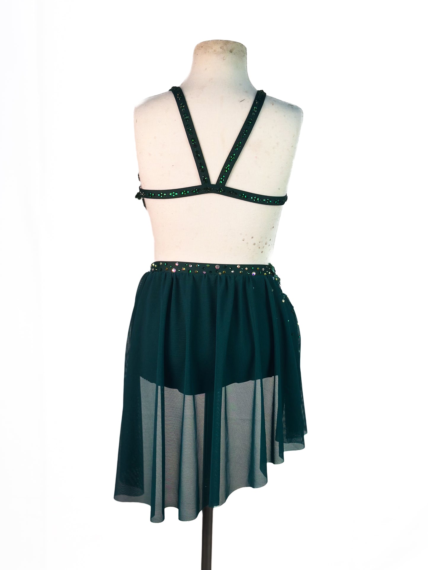 READY-TO-SHIP // Child Medium // Green Lyrical Costume