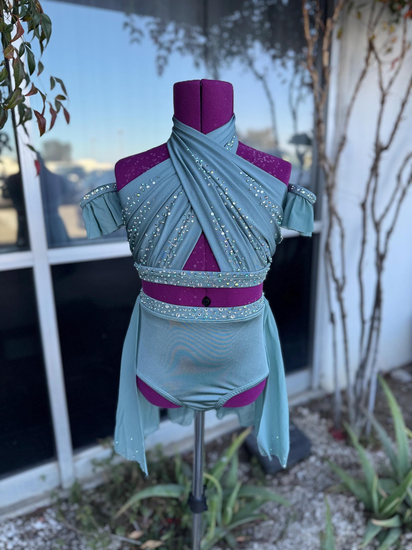 READY-TO-SHIP // Child Medium // Slate Blue/Gray Lyrical Costume