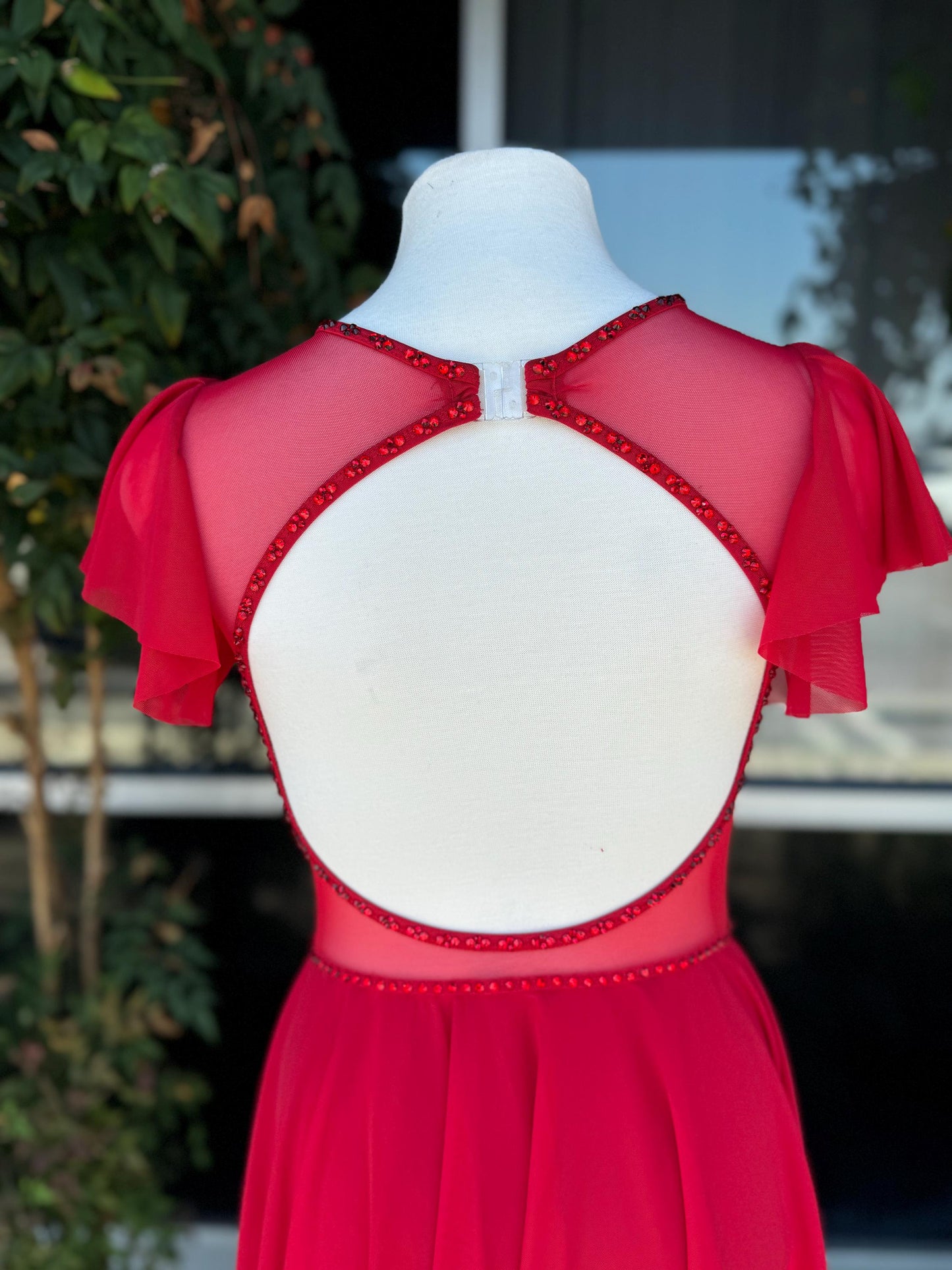 READY-TO-SHIP // Adult Small // Red Lyrical Costume