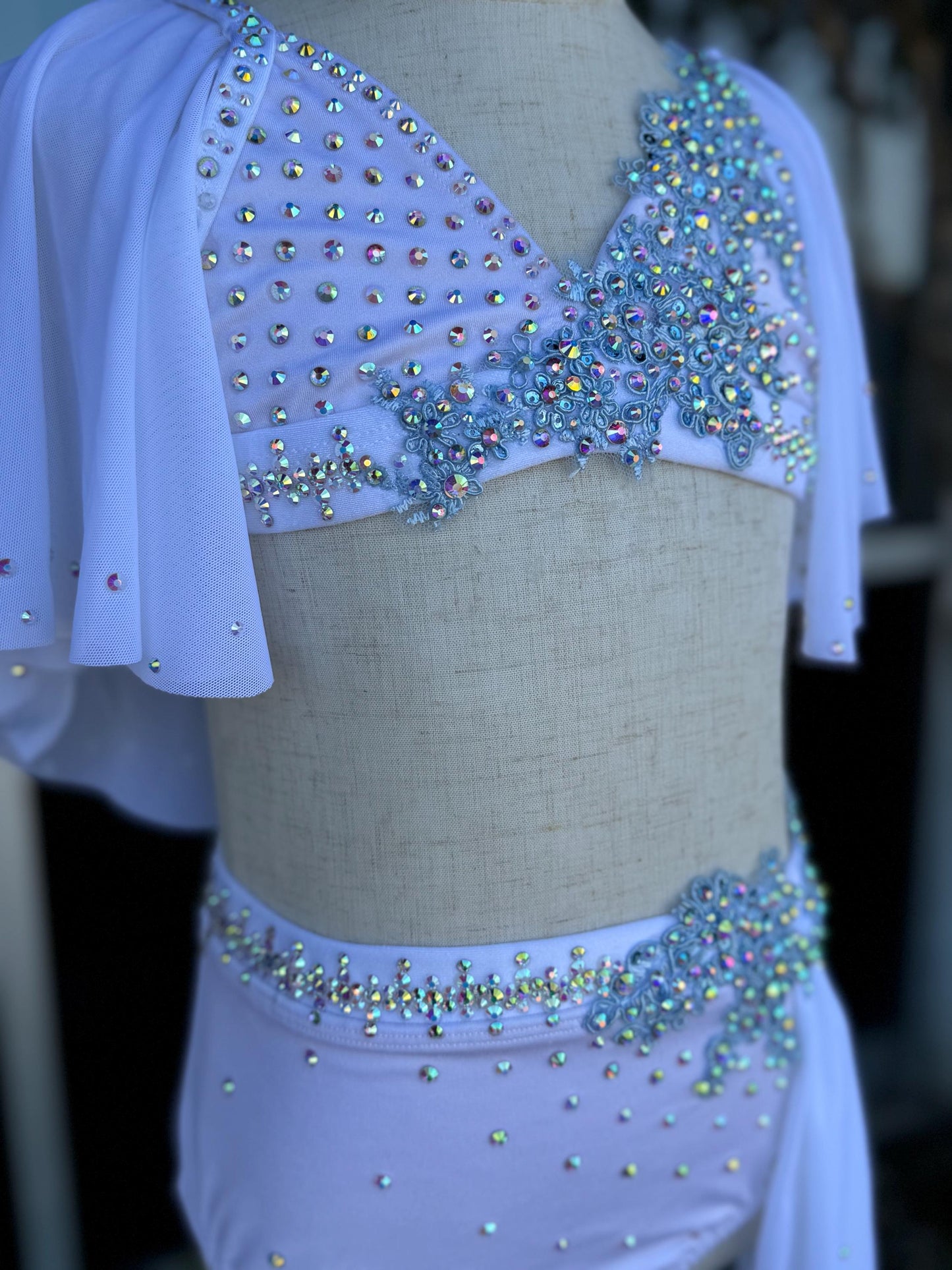 READY-TO-SHIP // Child Small // White Lyrical Costume