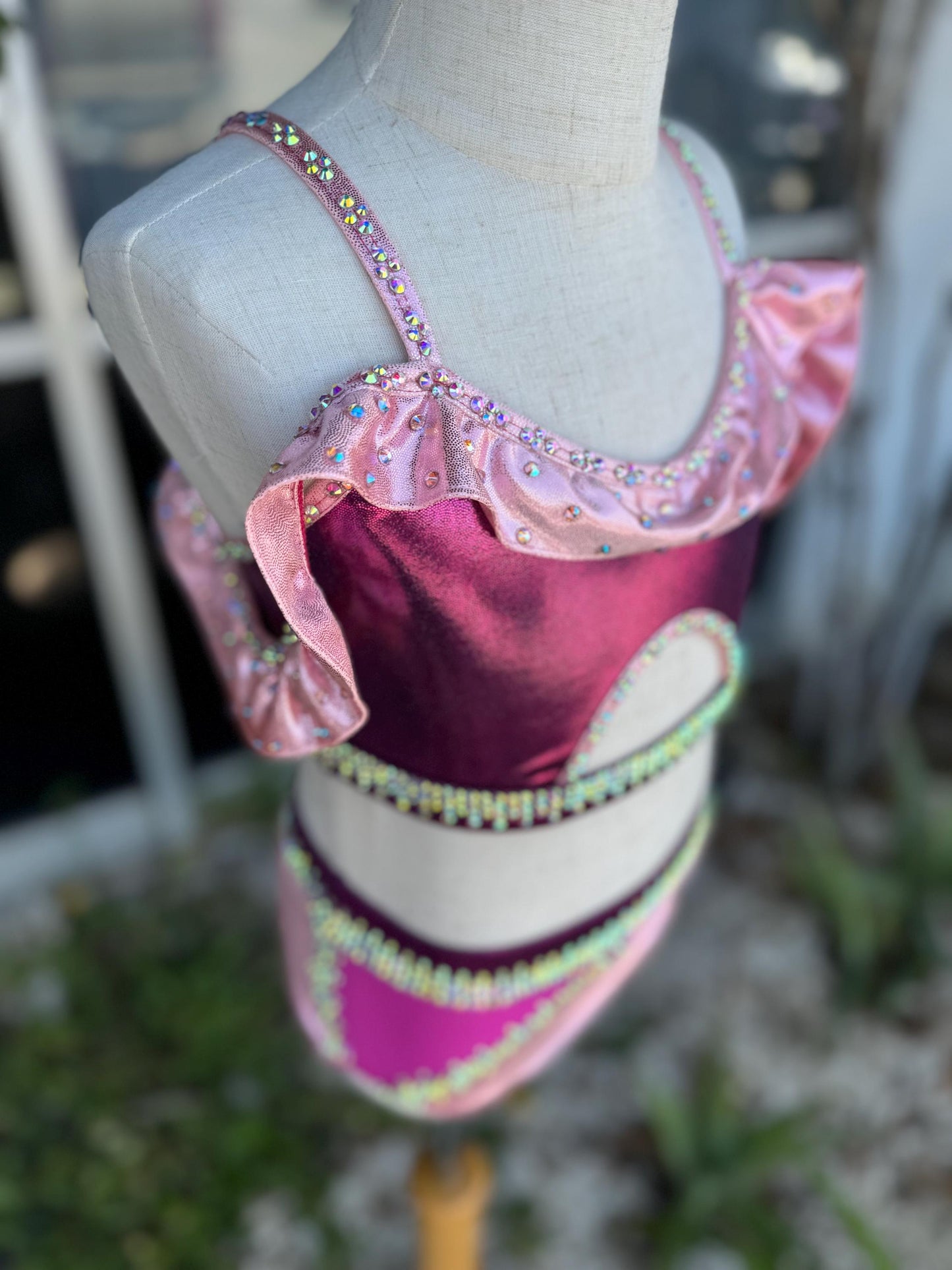 READY-TO-SHIP // Child Small/Medium // Pink & Hot Pink Jazz Costume