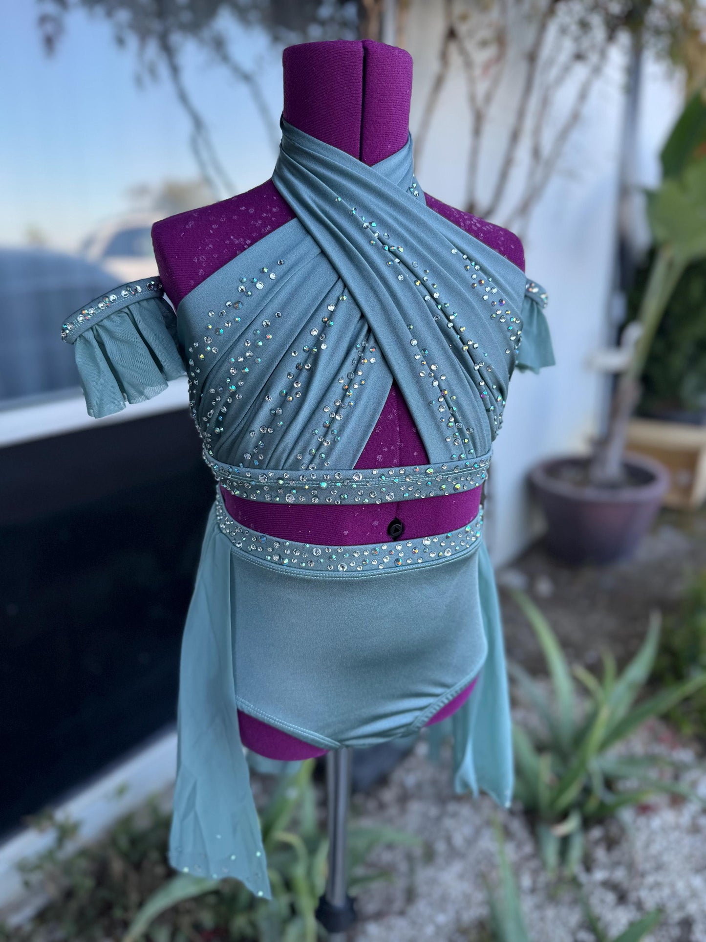 READY-TO-SHIP // Child Medium // Slate Blue/Gray Lyrical Costume