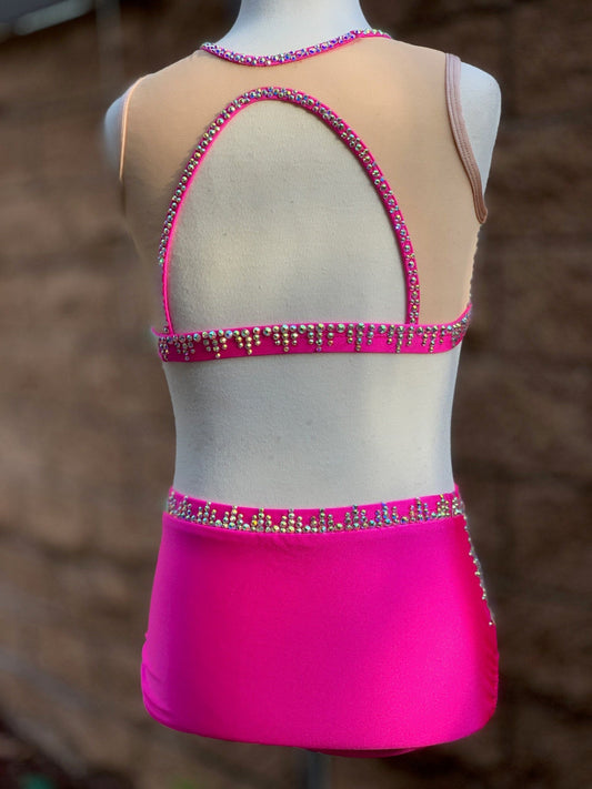 READY-TO-SHIP // Adult X-Small // Hot Pink Jazz Dance Costume