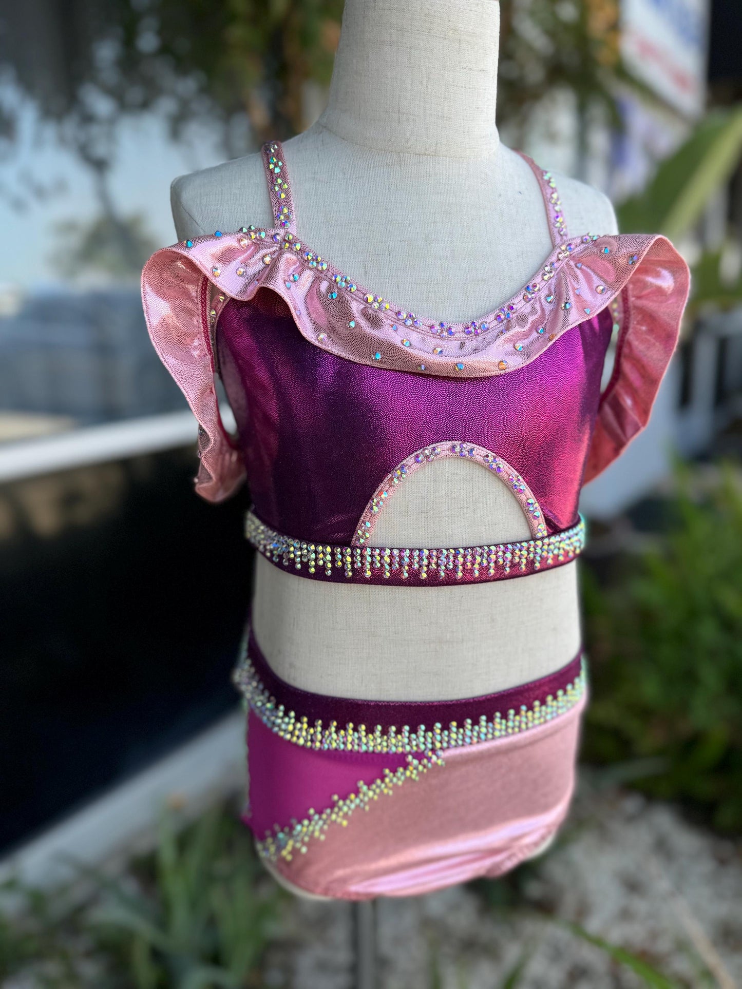 READY-TO-SHIP // Child Small/Medium // Pink & Hot Pink Jazz Costume