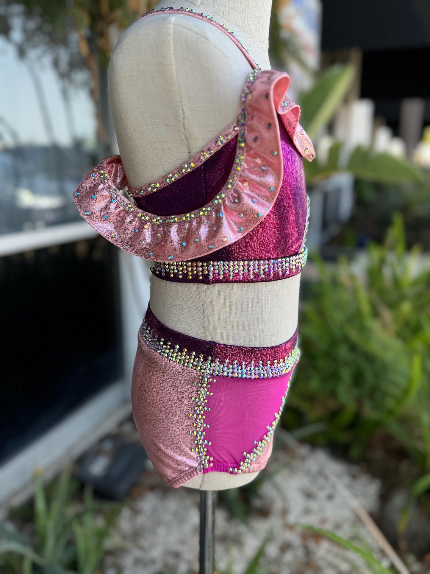 READY-TO-SHIP // Child Small/Medium // Pink & Hot Pink Jazz Costume