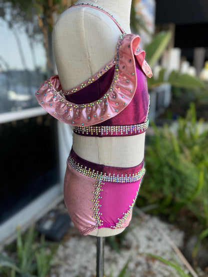 READY-TO-SHIP // Child Small/Medium // Pink & Hot Pink Jazz Costume