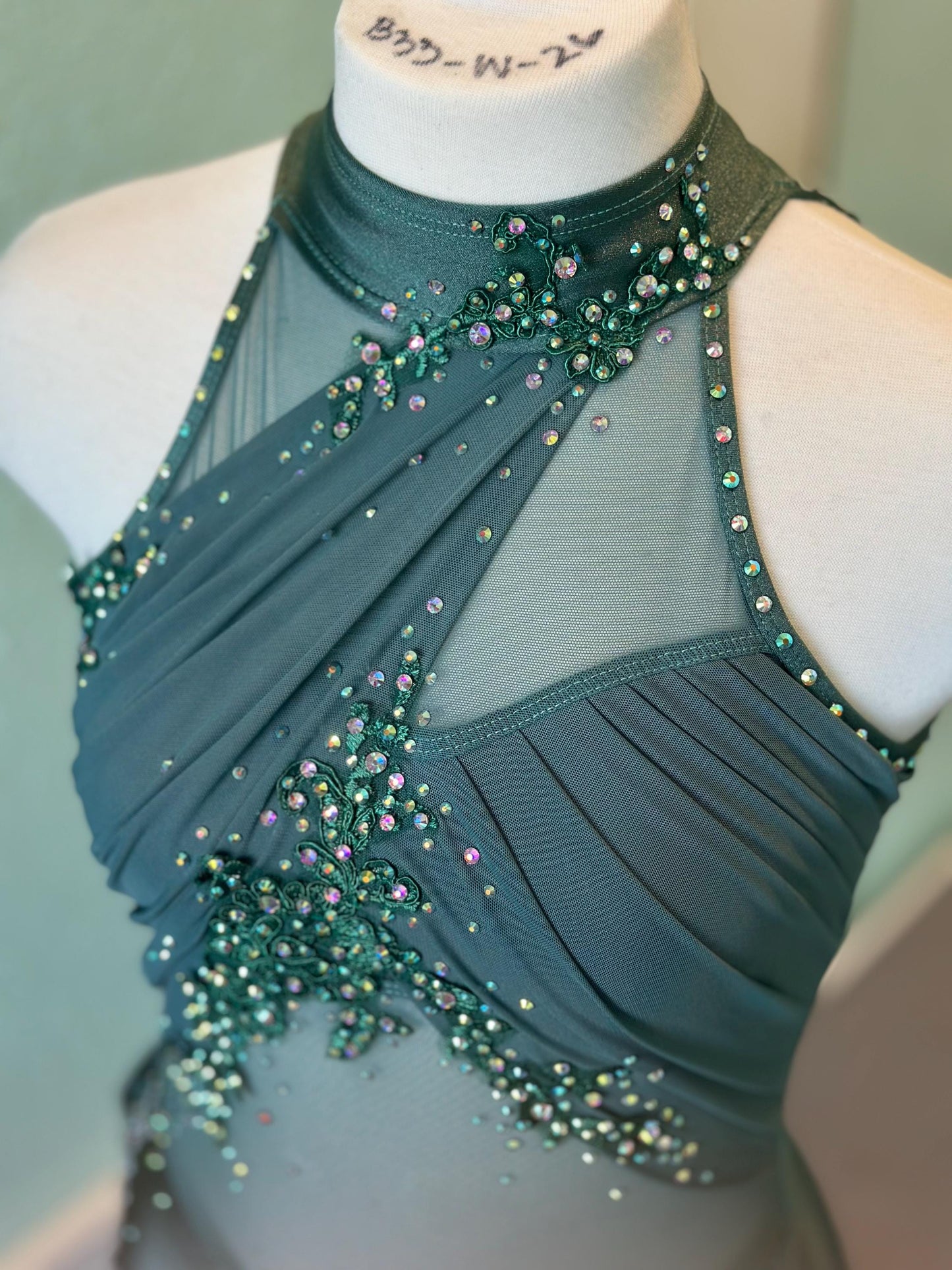READY-TO-SHIP // Child Large // Green Lyrical Costume