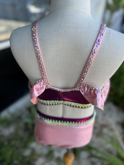 READY-TO-SHIP // Child Small/Medium // Pink & Hot Pink Jazz Costume