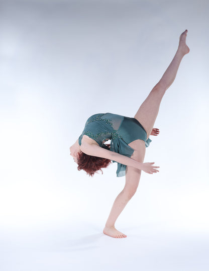 READY-TO-SHIP // Child Large // Green Lyrical Costume