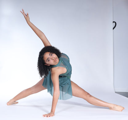 READY-TO-SHIP // Child Large // Green Lyrical Costume