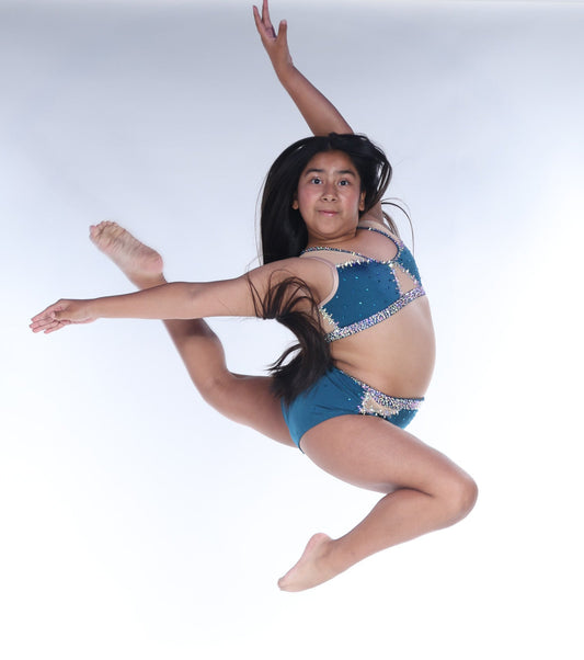 READY-TO-SHIP // Adult X-Small // Deep Teal Jazz Costume