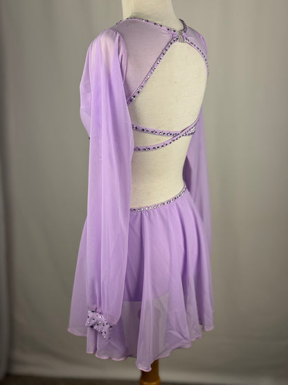 Lilac Lyrical Dance Costume, Child X-Large/Adult X-Small