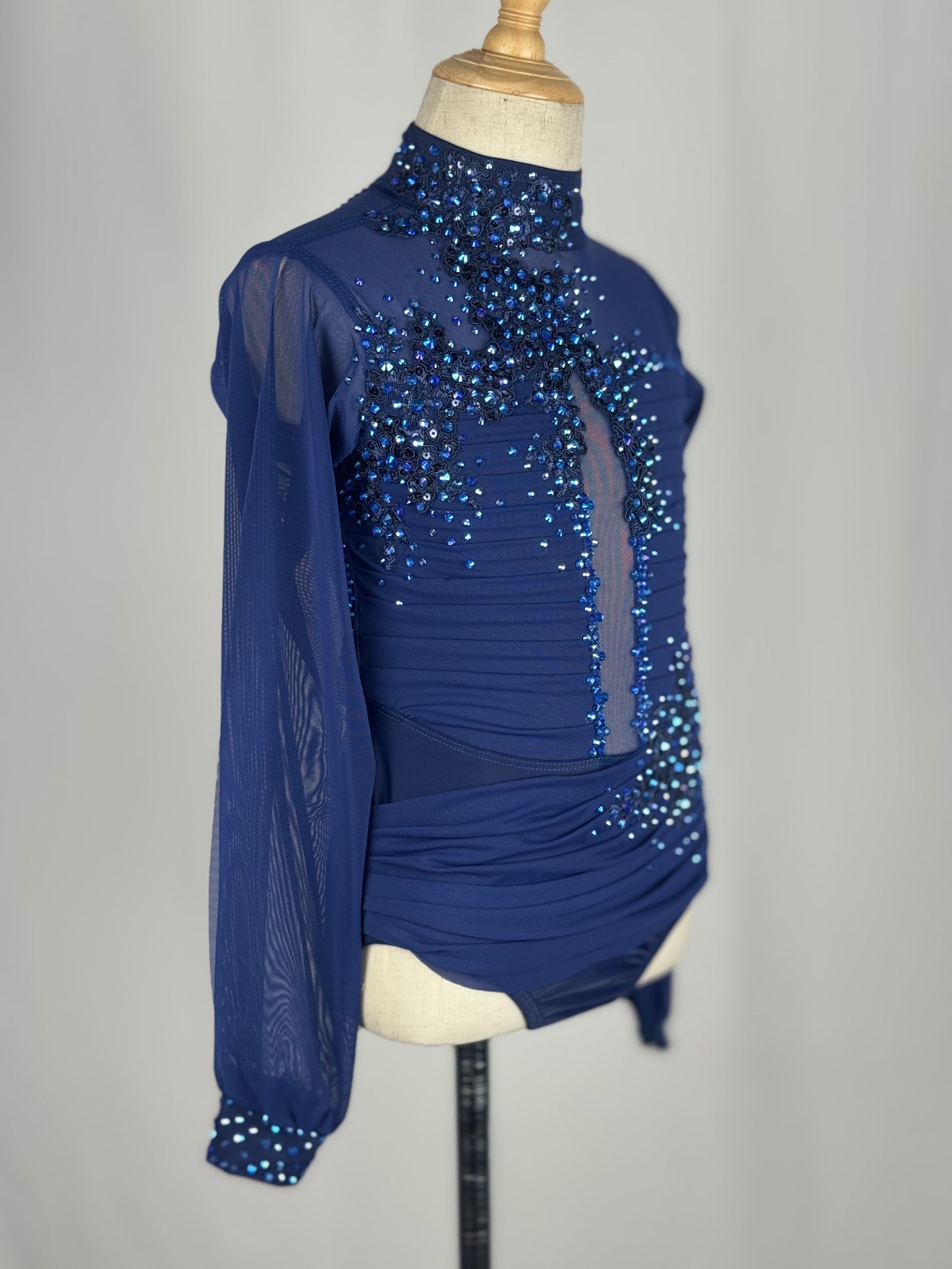 Navy Lyrical Dance Costume, Child Small