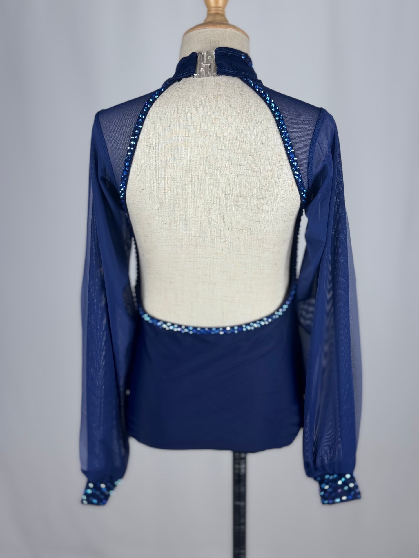 Navy Lyrical Dance Costume, Child Small