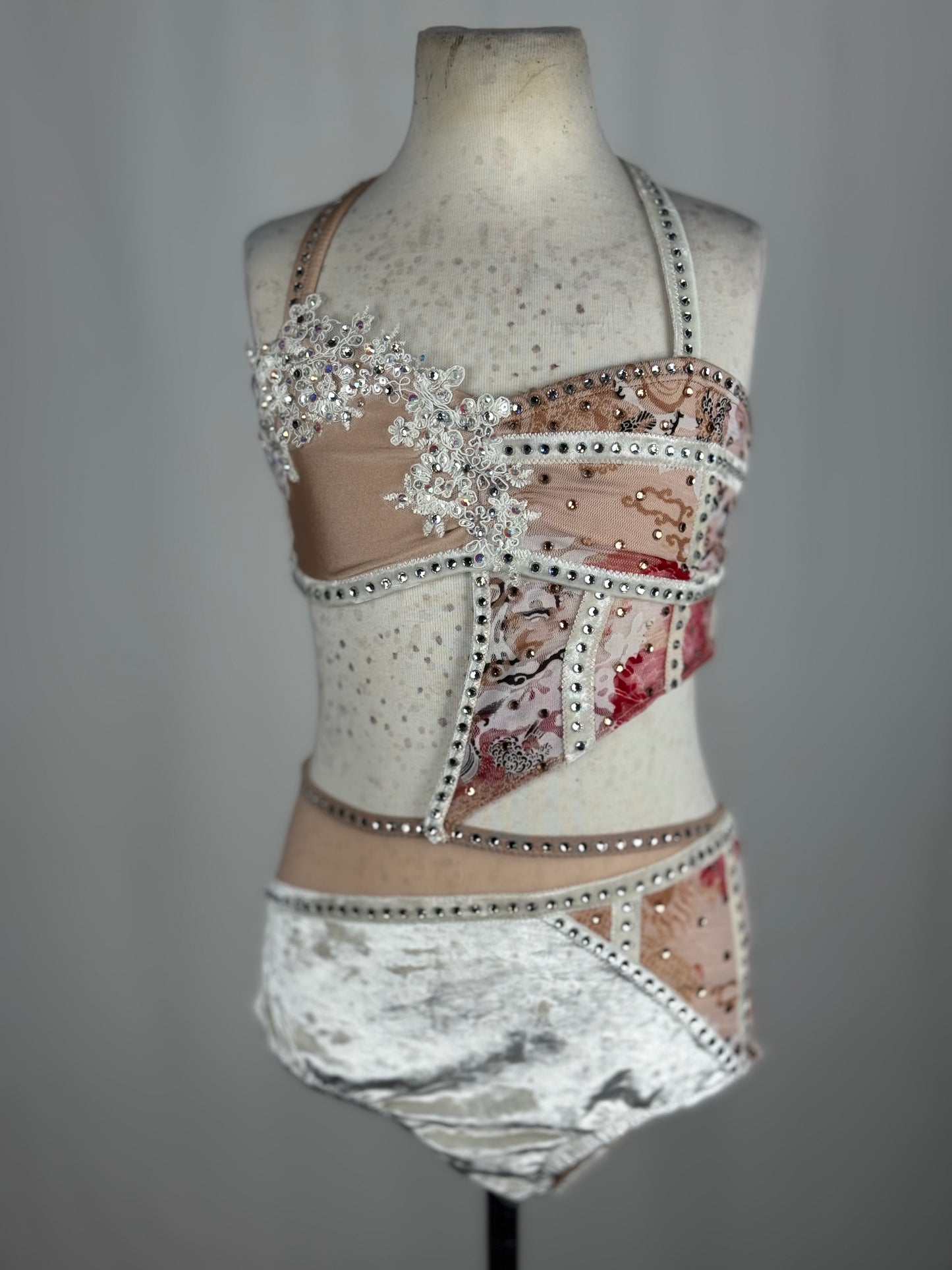 Multicolor Lyrical Dance Costume, Child Large