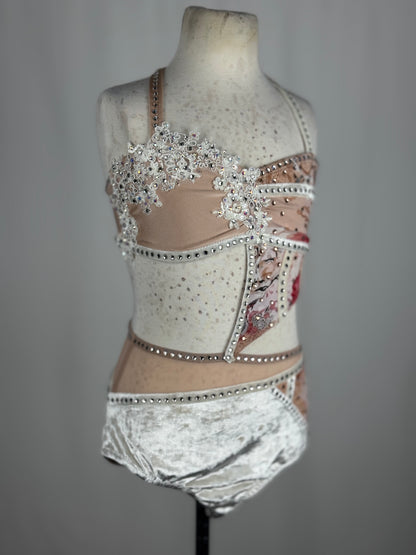 Multicolor Lyrical Dance Costume, Child Large