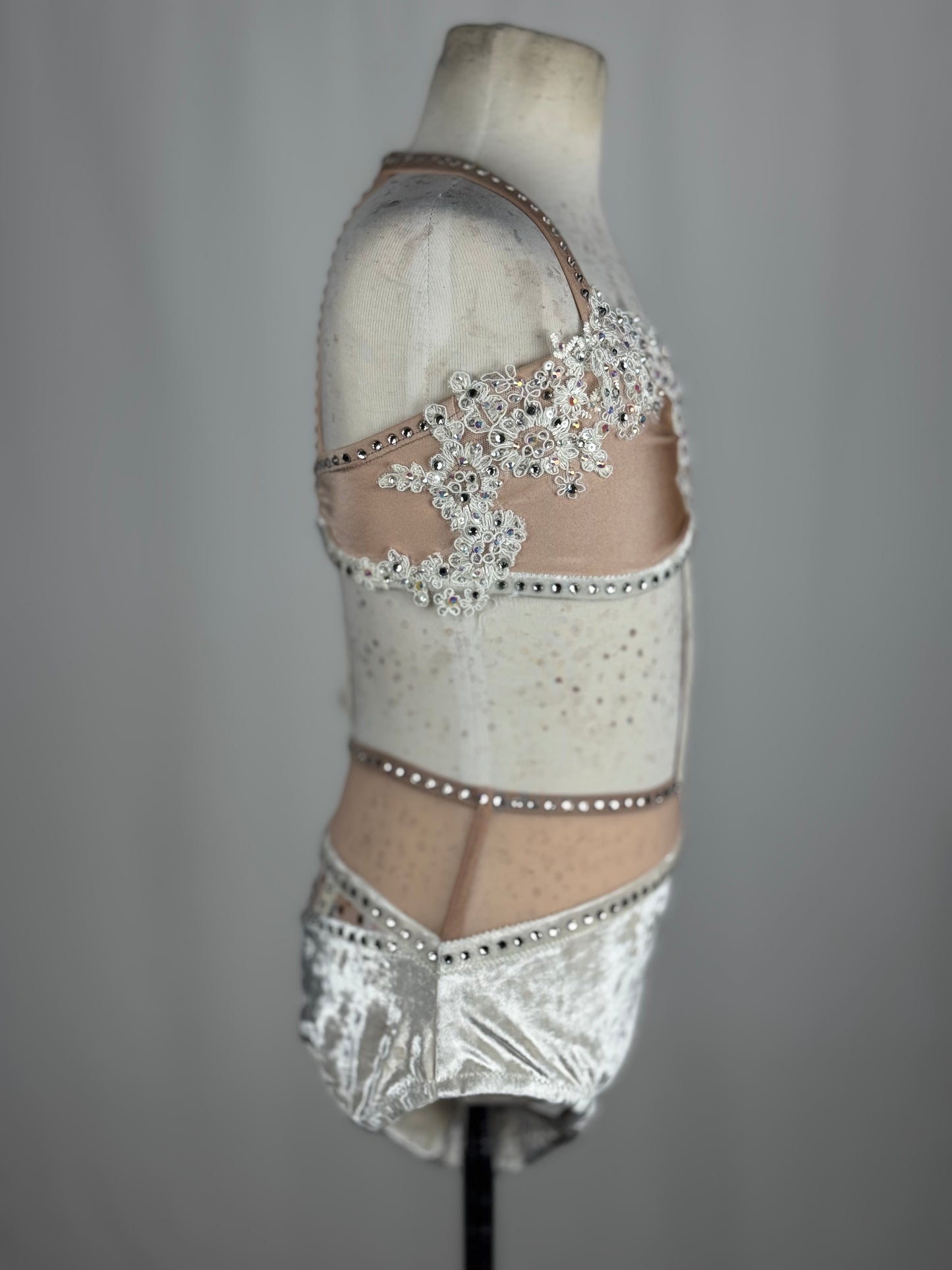 Multicolor Lyrical Dance Costume, Child Large