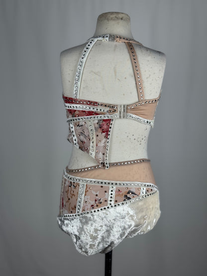 Multicolor Lyrical Dance Costume, Child Large