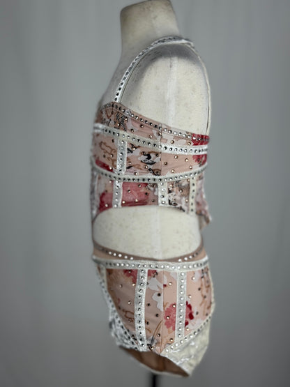 Multicolor Lyrical Dance Costume, Child Large