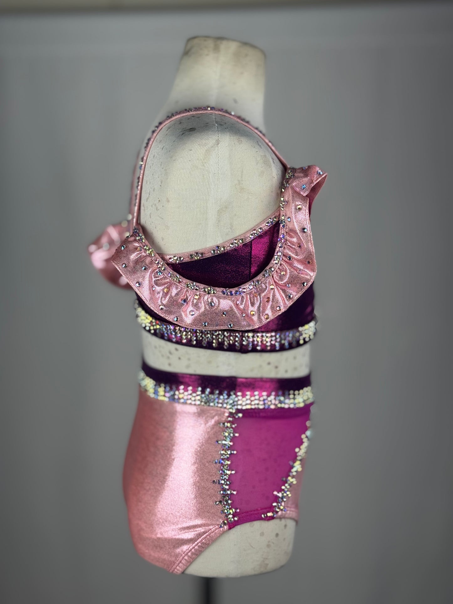 Pink & Hot Pink Jazz Dance Costume, Child Small/Medium