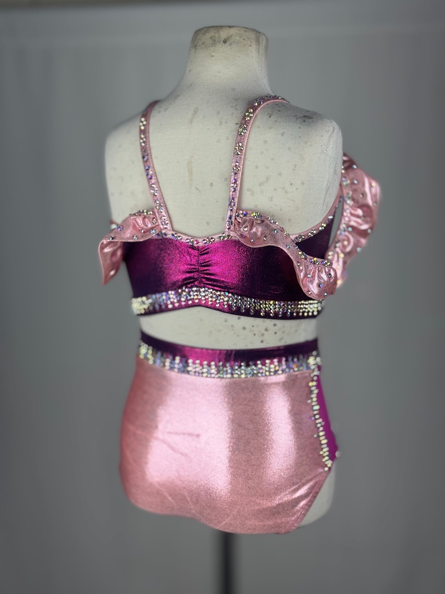 Pink & Hot Pink Jazz Dance Costume, Child Small/Medium
