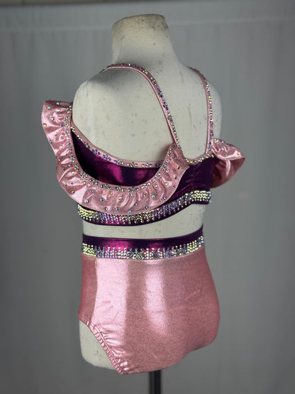 Pink & Hot Pink Jazz Dance Costume, Child Small/Medium