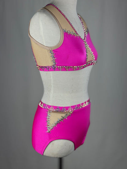 Hot Pink Jazz Dance Costume, Adult X-Small