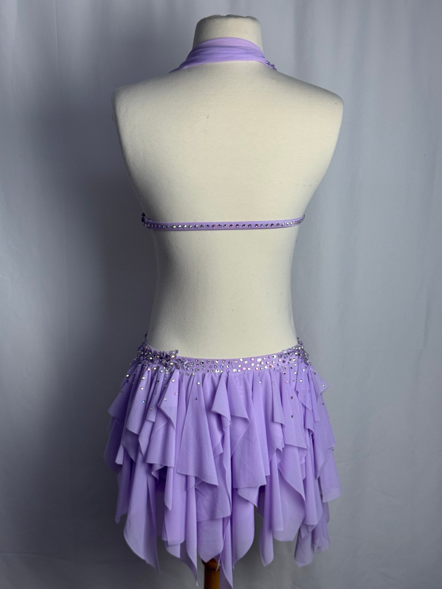 Lavender Two-Piece Lyrical Dance Costume, Adult X-Small/Small