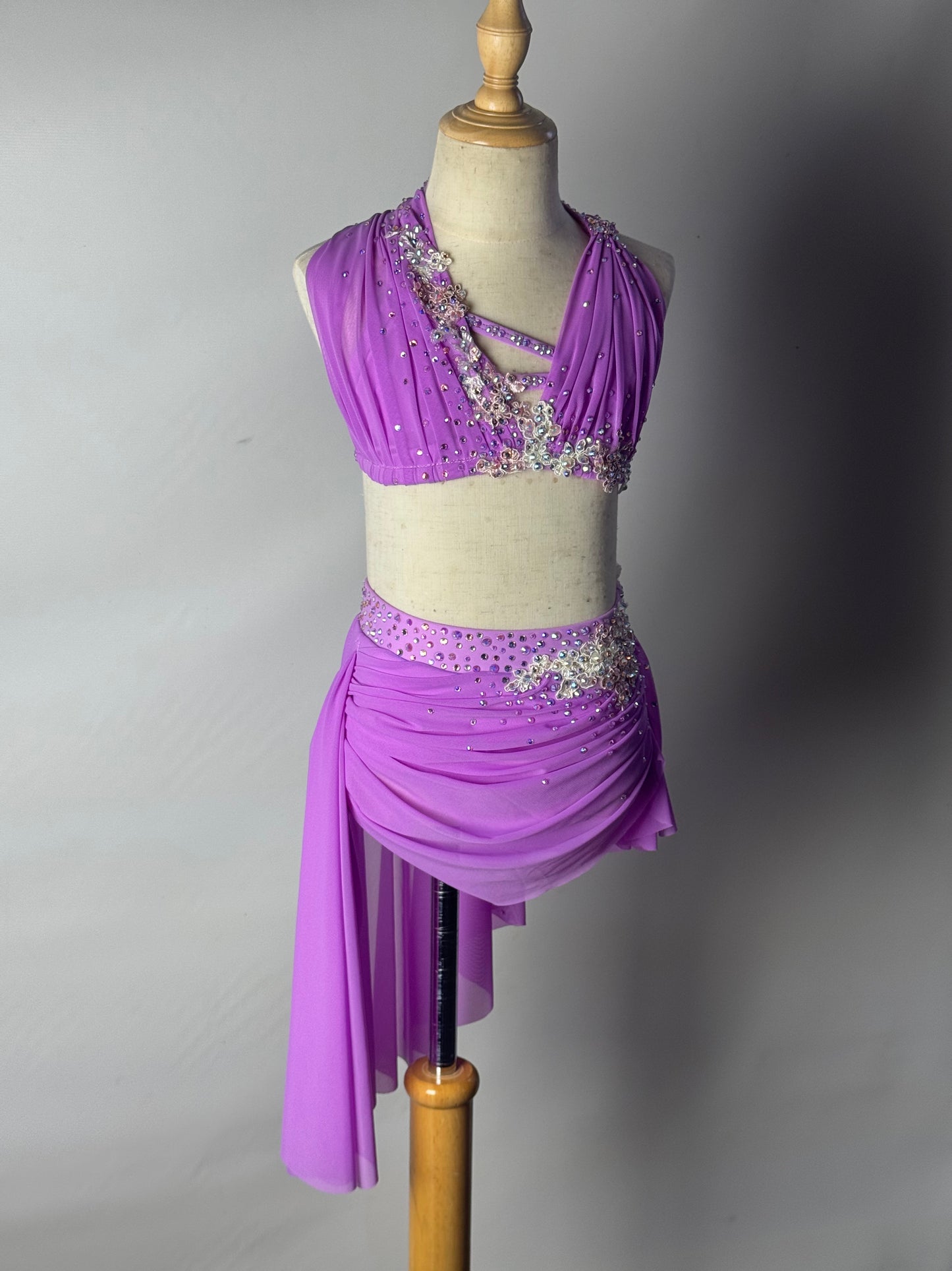Wild Orchid Two-Piece Lyrical Dance Costume, Child Medium
