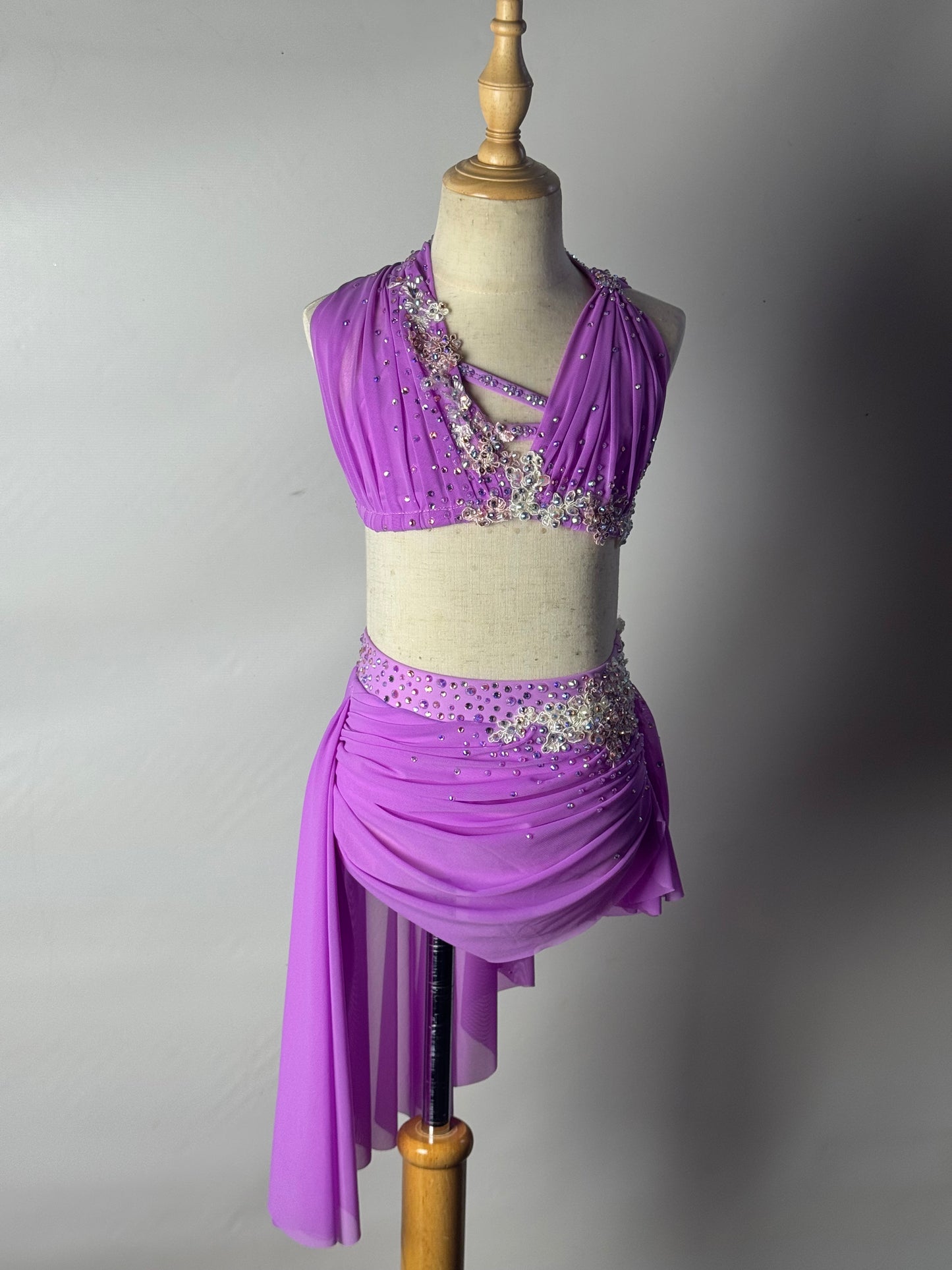 Wild Orchid Two-Piece Lyrical Dance Costume, Child Medium