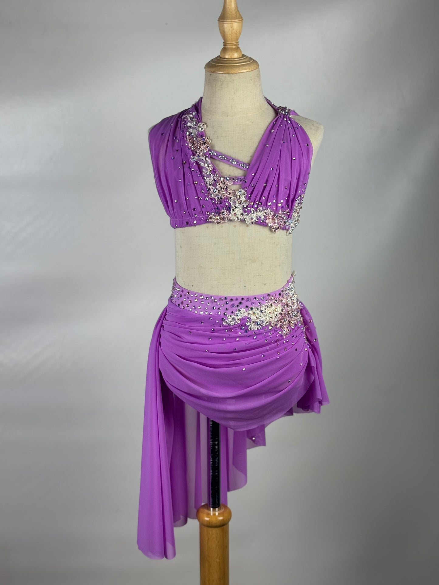 Wild Orchid Two-Piece Lyrical Dance Costume, Child Medium