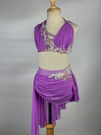 Wild Orchid Two-Piece Lyrical Dance Costume, Child Medium