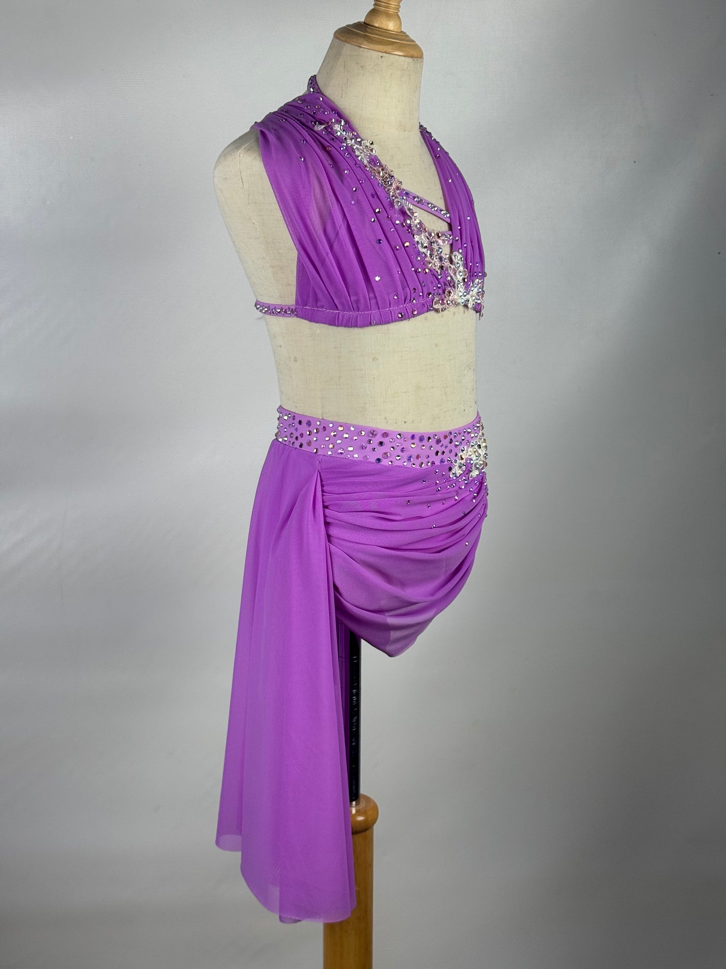 Wild Orchid Two-Piece Lyrical Dance Costume, Child Medium