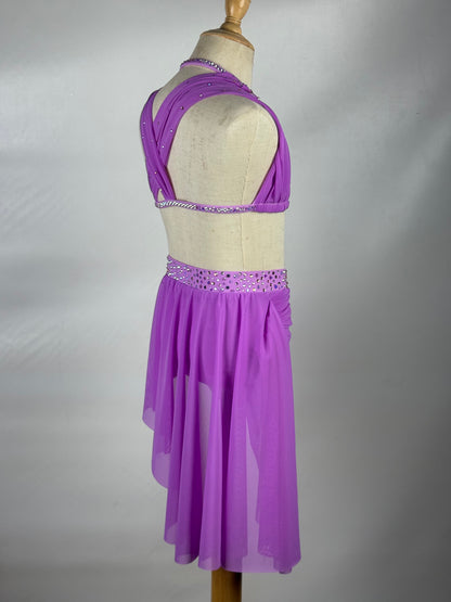 Wild Orchid Two-Piece Lyrical Dance Costume, Child Medium