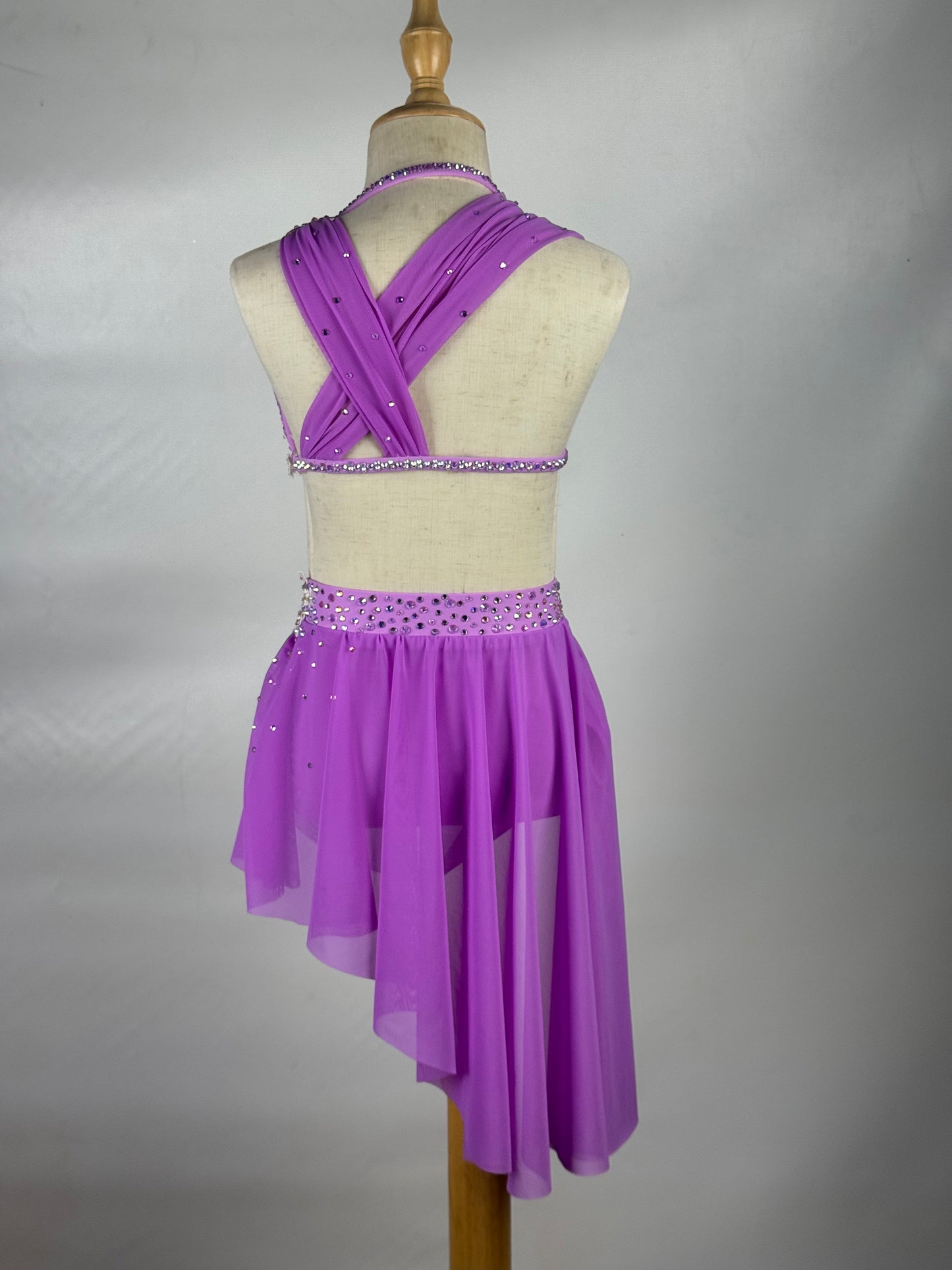 Wild Orchid Two-Piece Lyrical Dance Costume, Child Medium